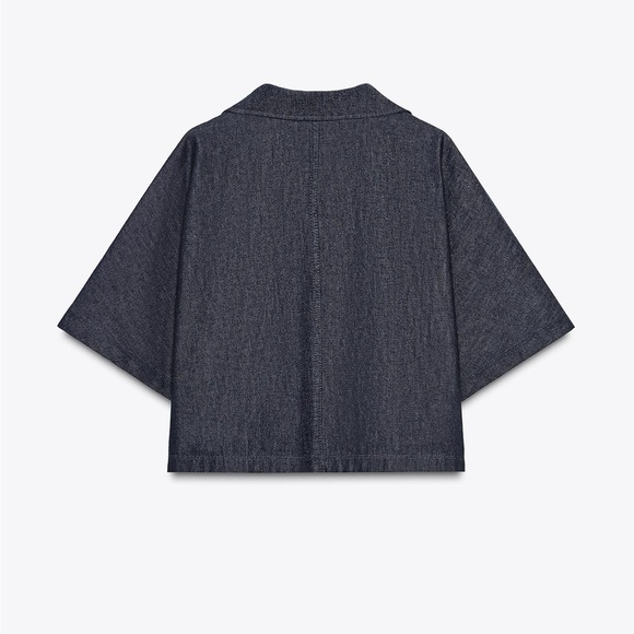 Zara Navy Wide Leg Pant and Top Set size 6 and medium - Picture 6 of 8